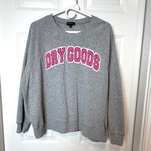 Originality “Dry Goods” Graphic Sweatshirt, Size Medium.